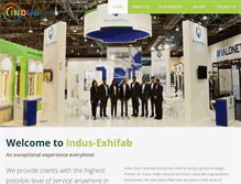 Tablet Screenshot of indus-exhifab.com